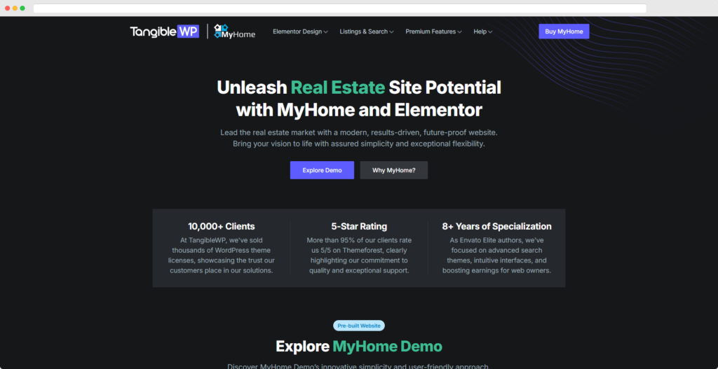 不動産用の MyHome WordPress テーマ