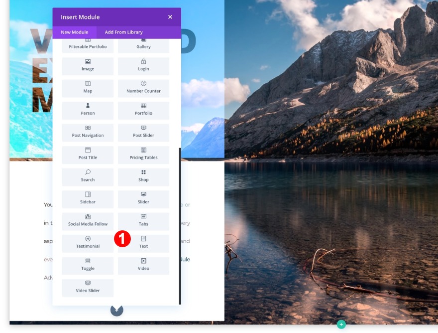adăugați un al treilea modul de text