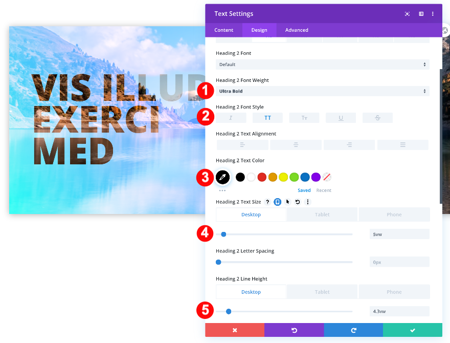 stilizați titlul modulului text