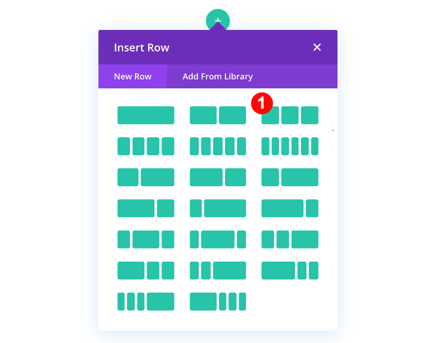 adăugați un rând cu trei coloane