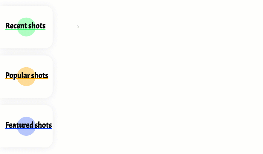 griglie al passaggio del mouse