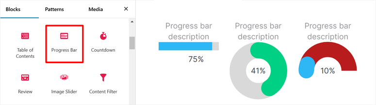 Ultimate-blocks-progress-bar-block - IsItWP - Détecteur de thème WordPress gratuit ultimate blocks progress bar block
