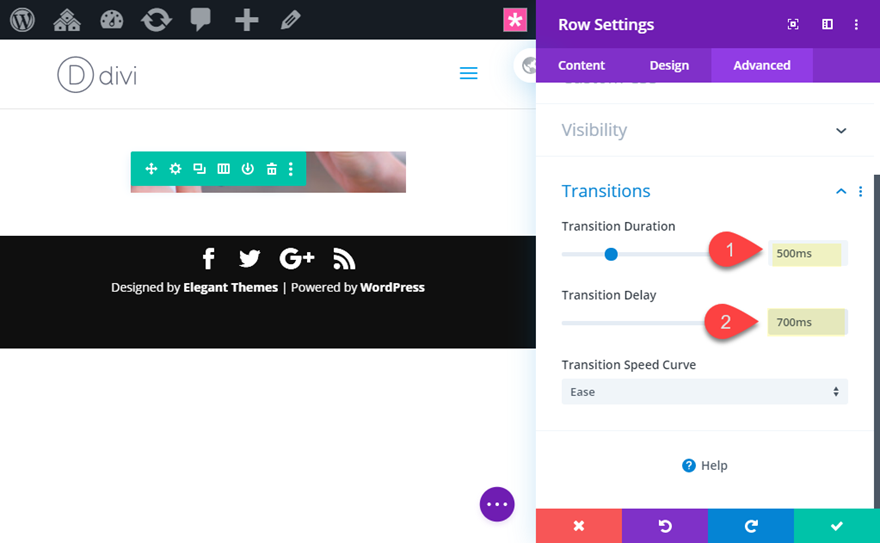 attivare gli effetti al passaggio del mouse