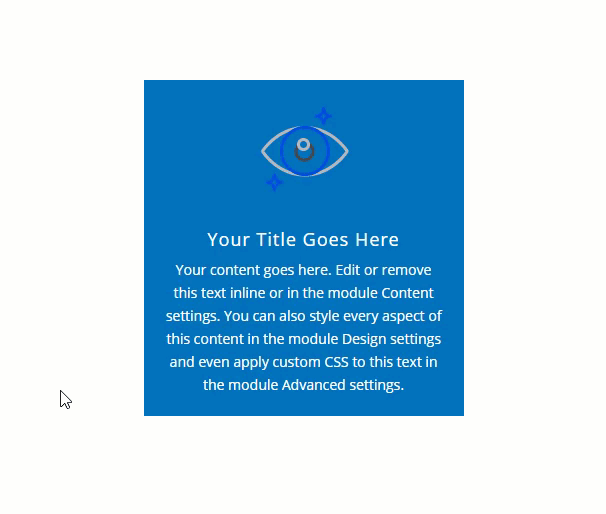 attivare gli effetti al passaggio del mouse