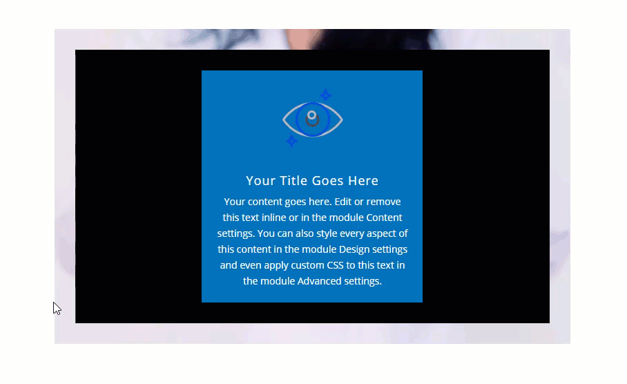 attivare gli effetti al passaggio del mouse