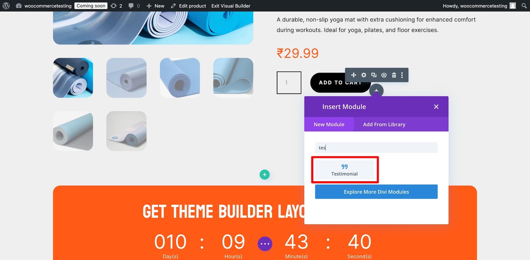 menambahkan testimonial ke halaman produk tertentu