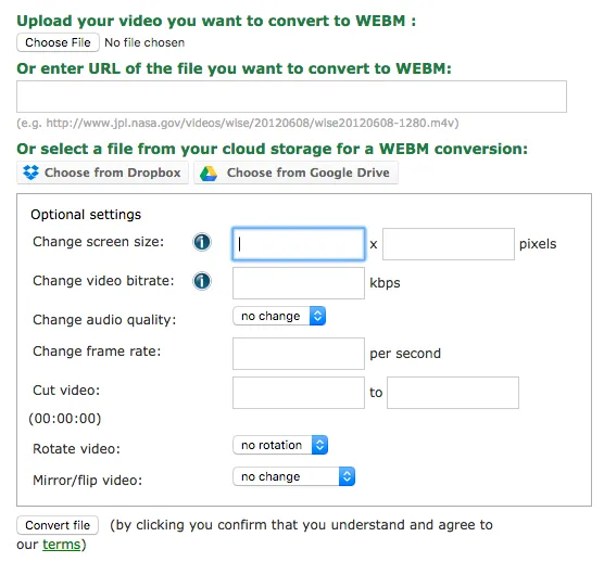 Ferramenta de conversão on-line