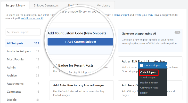 wpcode-code-snippet-templates - IsItWP - เครื่องมือตรวจจับธีม WordPress ฟรี wpcode code snippet templates