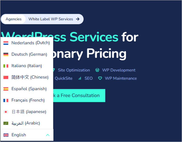 seahawk-media-select- language - IsItWP - 無料の WordPress テーマ検出ツール seahawk media select language