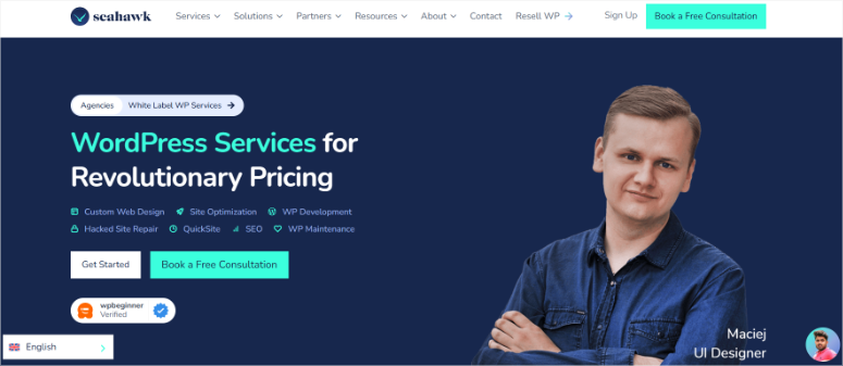 seahawk-media-homepage - IsItWP - 無料の WordPress テーマ検出ツール seahawk media homepage
