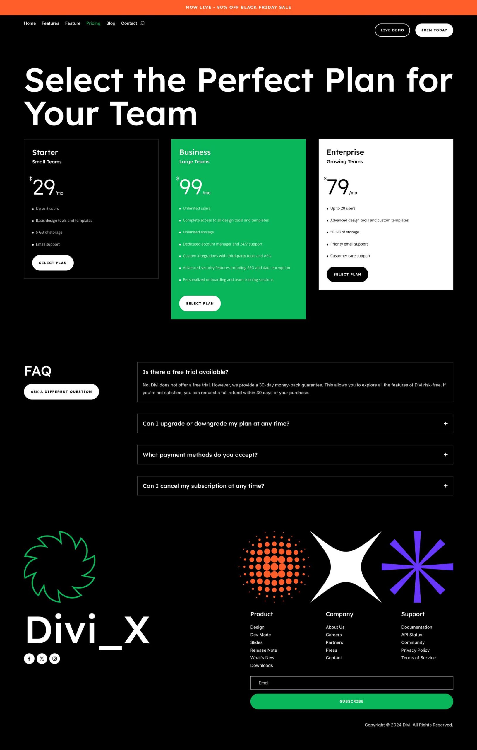 Cyber ​​Monday 2024 SaaS-Website-Paket