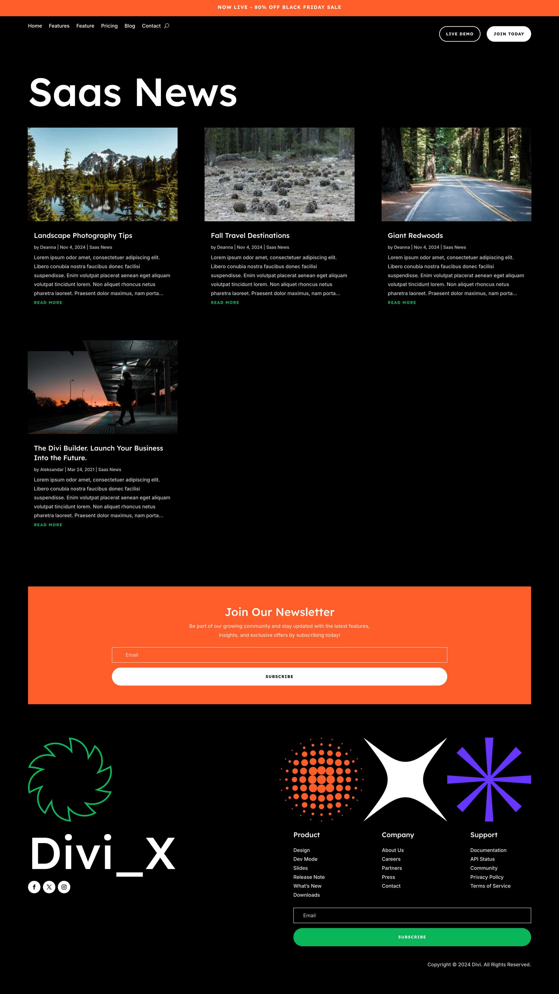 Cyber ​​Monday 2024 SaaS-Website-Paket