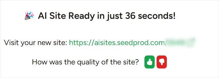 seedprod-ai-site-creation-complete - IsItWP - Rilevatore di temi WordPress gratuito seedprod ai site creation complete