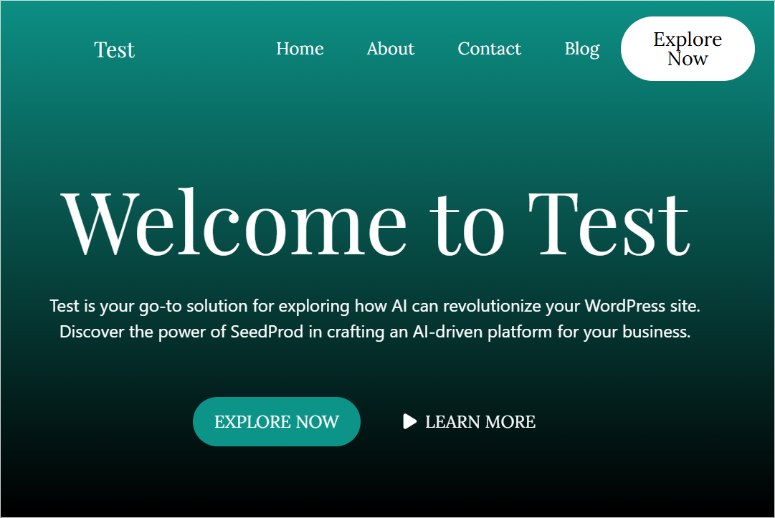 seedprod-ai-website-creation-example - IsItWP - Rilevatore di temi WordPress gratuito seedprod ai website creation example