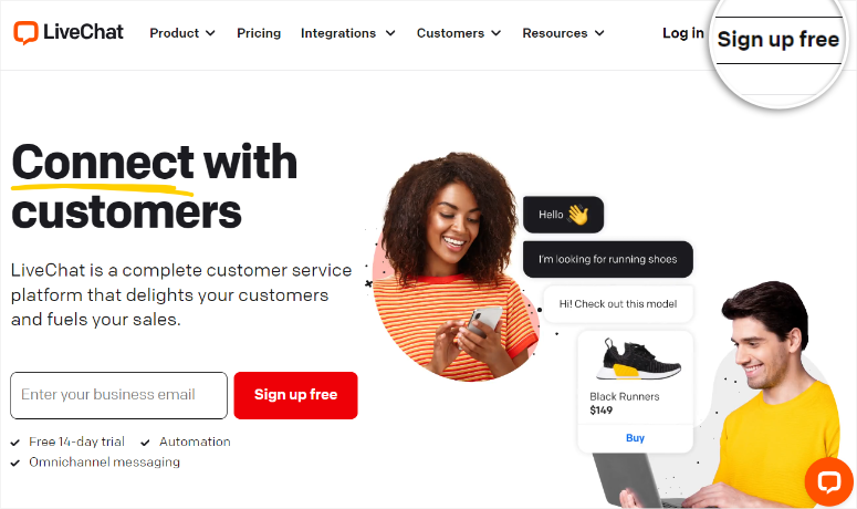 livechat-free-signup - IsItWP - Rilevatore di temi WordPress gratuito livechat free signup