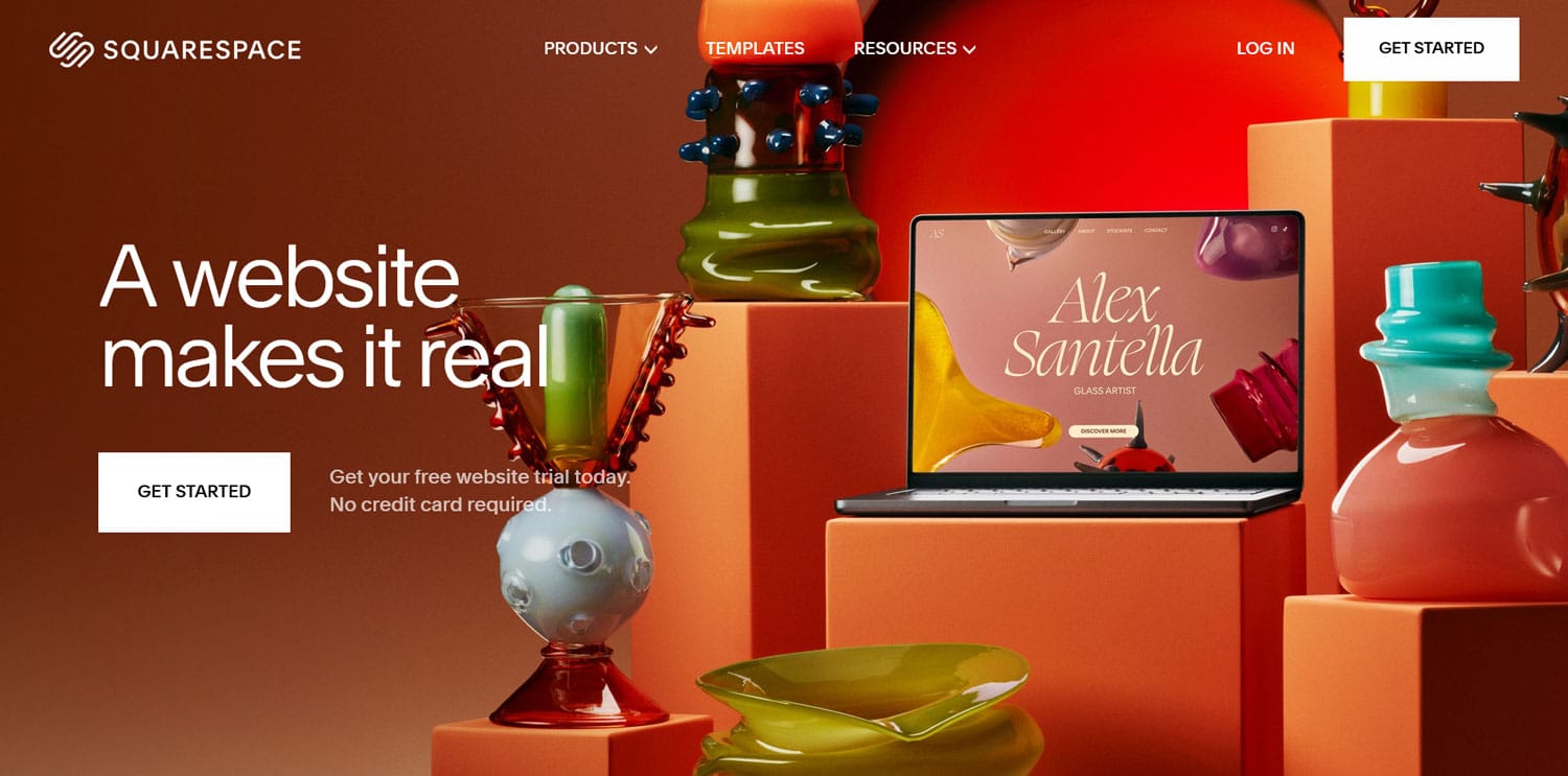 หน้าแรกของ Squarespace