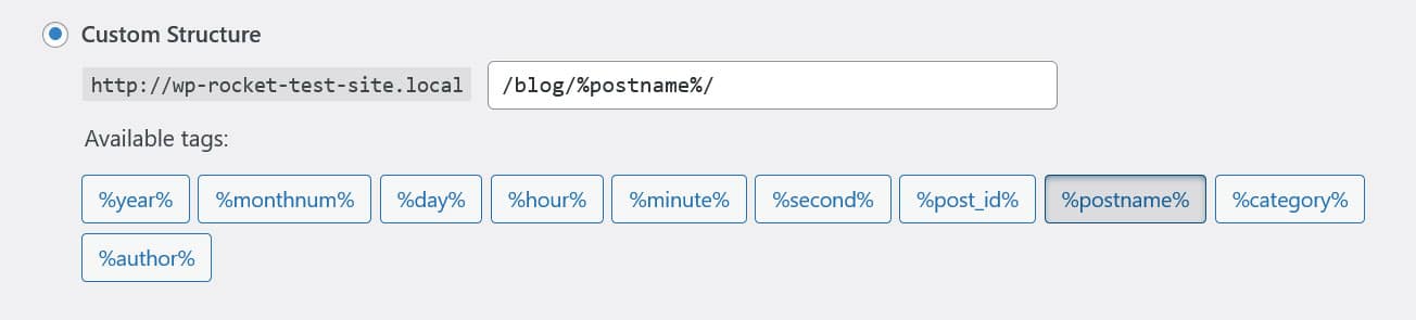 สร้างโครงสร้างลิงก์ถาวร WordPress แบบกำหนดเอง