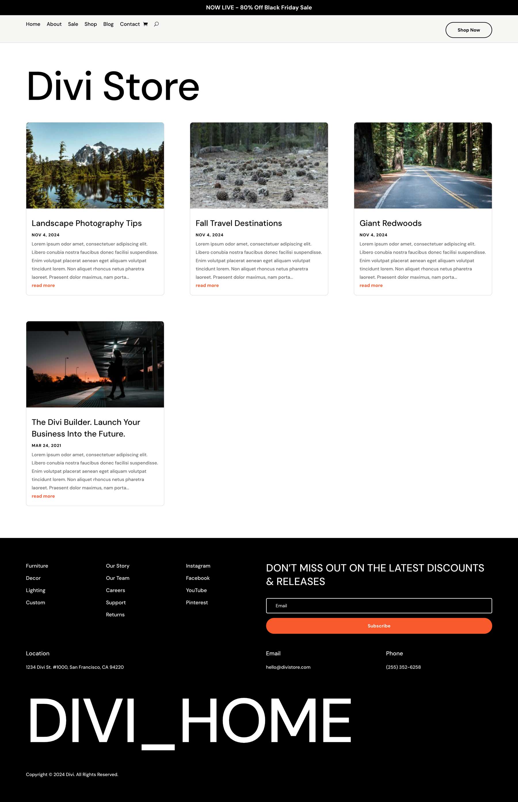 Pacchetto sito web del negozio Cyber ​​Monday