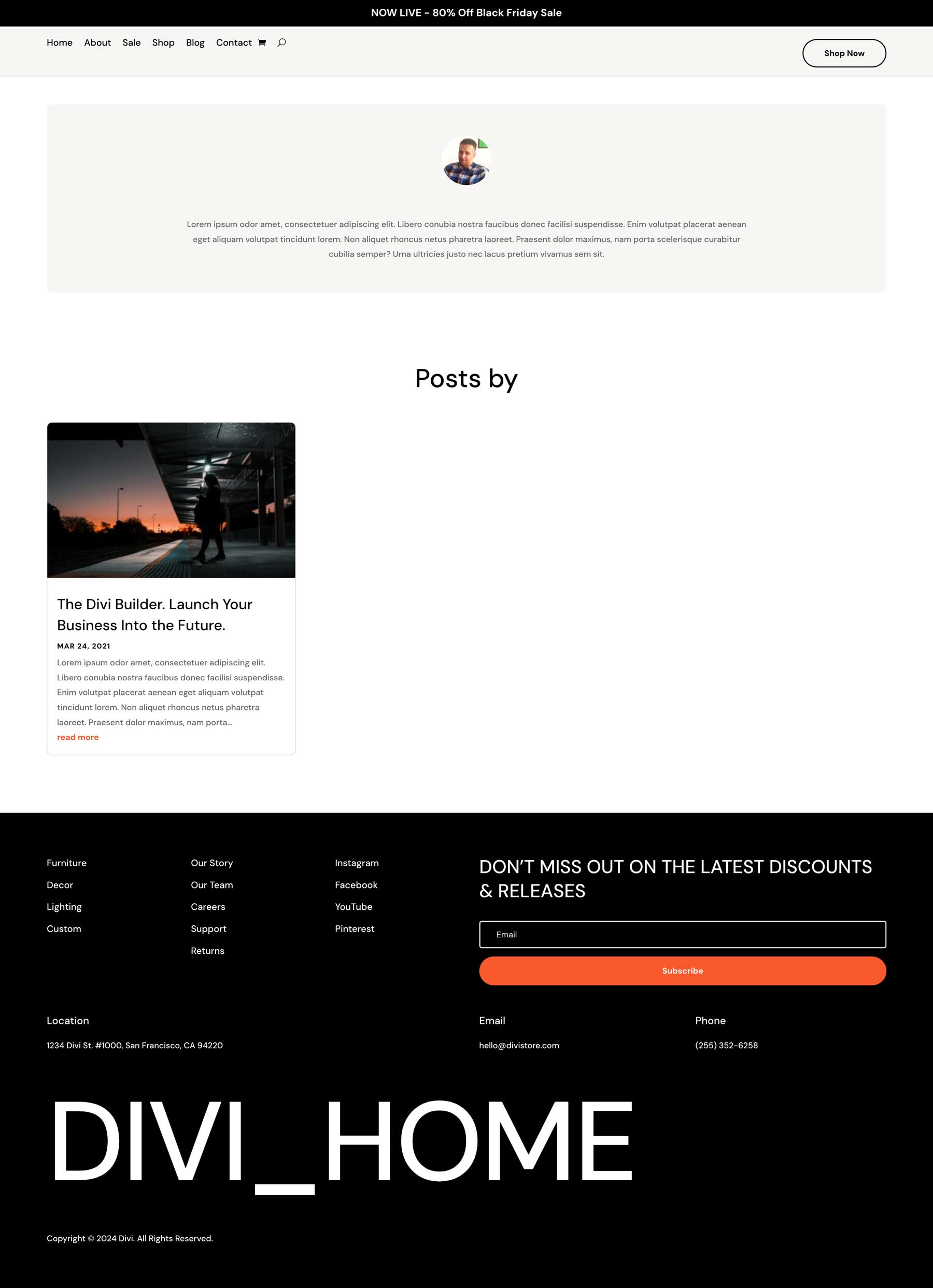Pacchetto sito web del negozio Cyber ​​Monday