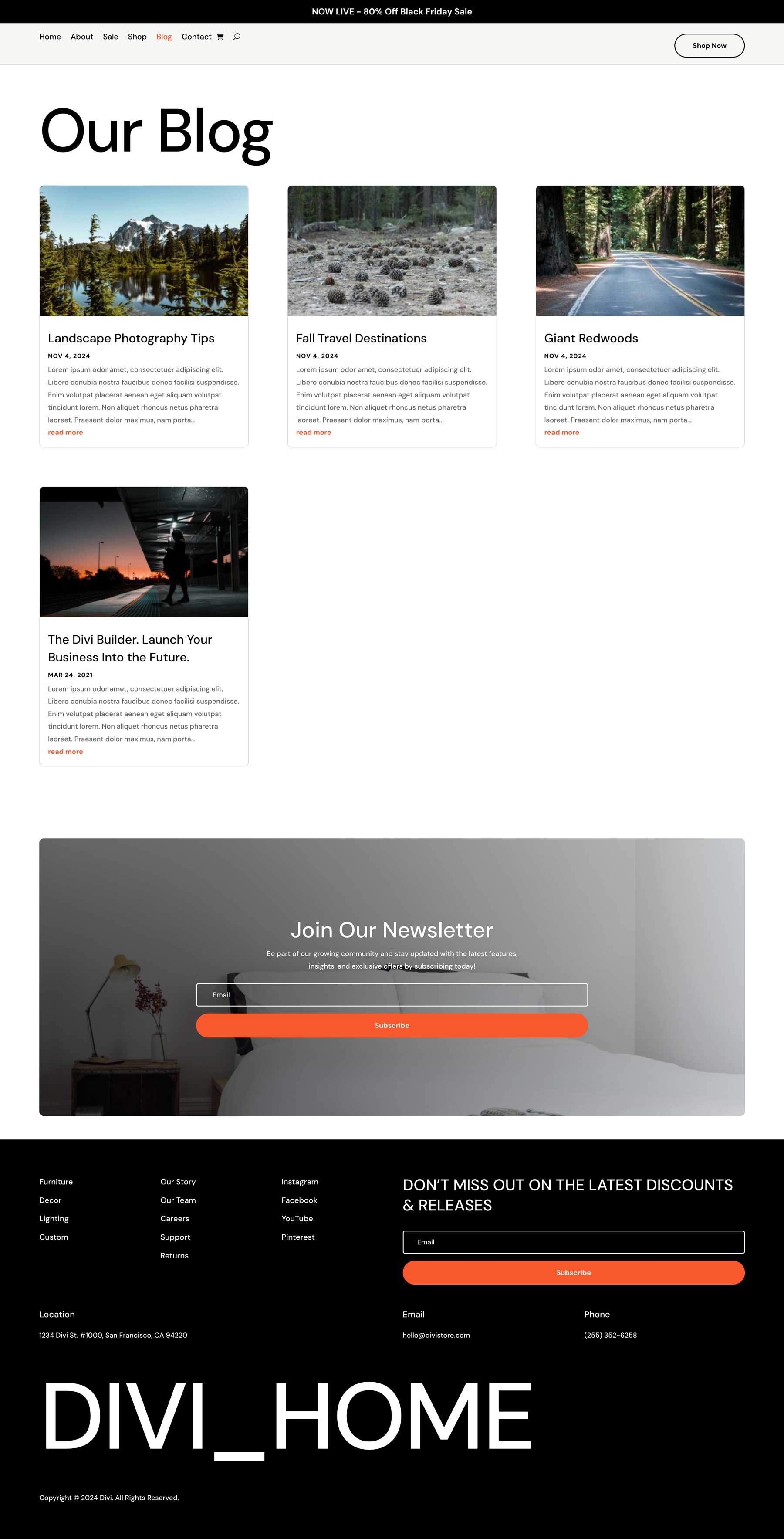 Pacchetto sito web del negozio Cyber ​​Monday