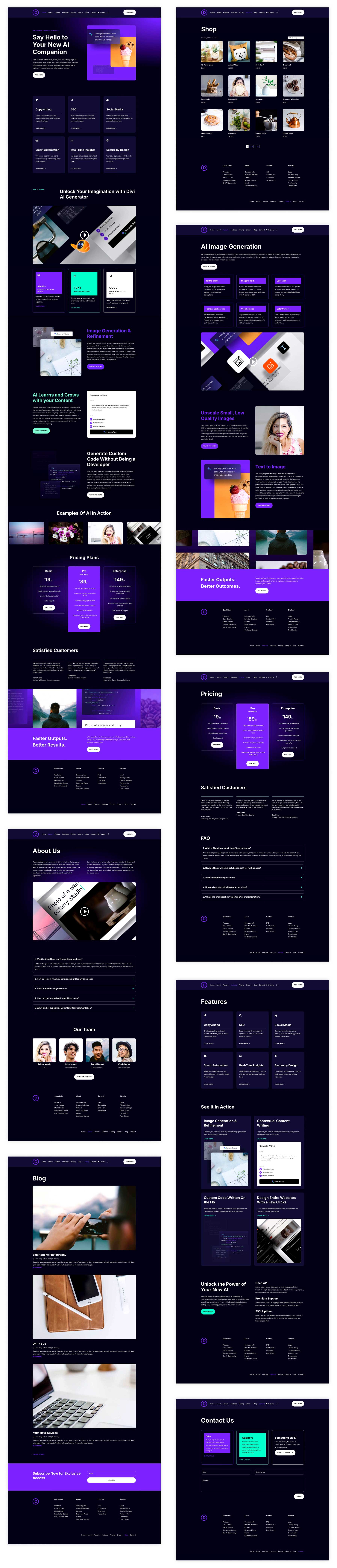 Situs pemula AI untuk Divi