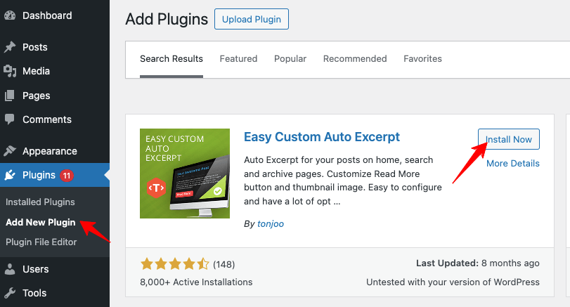 плагин easy-custom-auto-excerpt