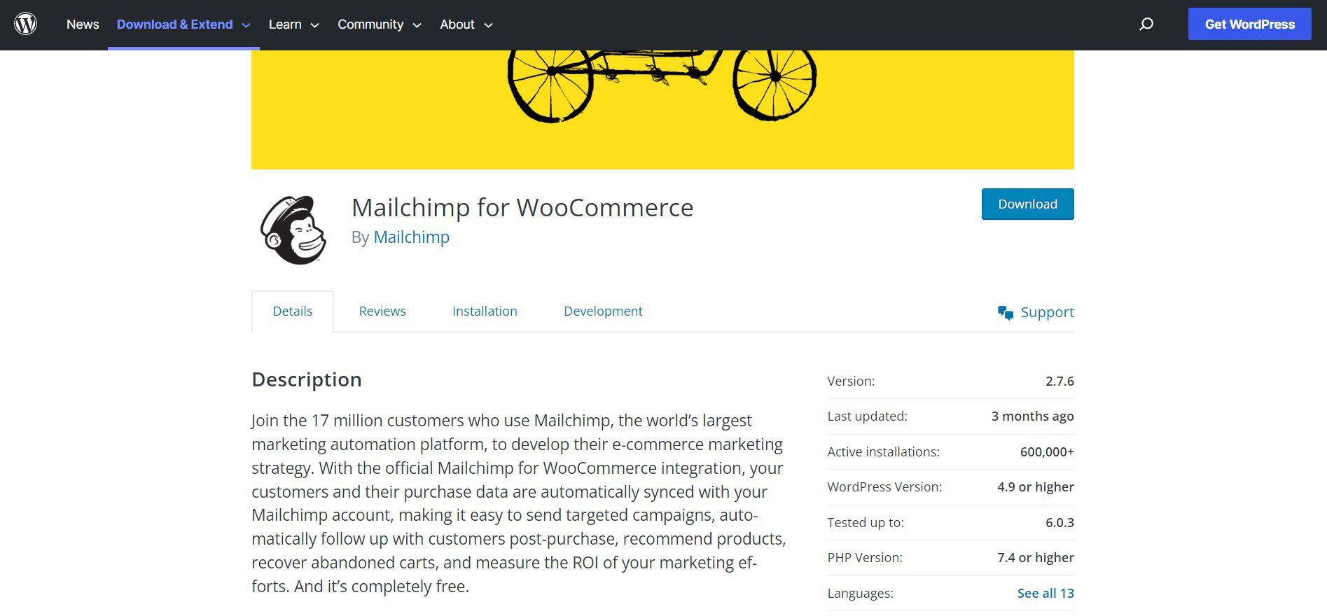 Mailchimp WordPress-Integration für WooCommerce