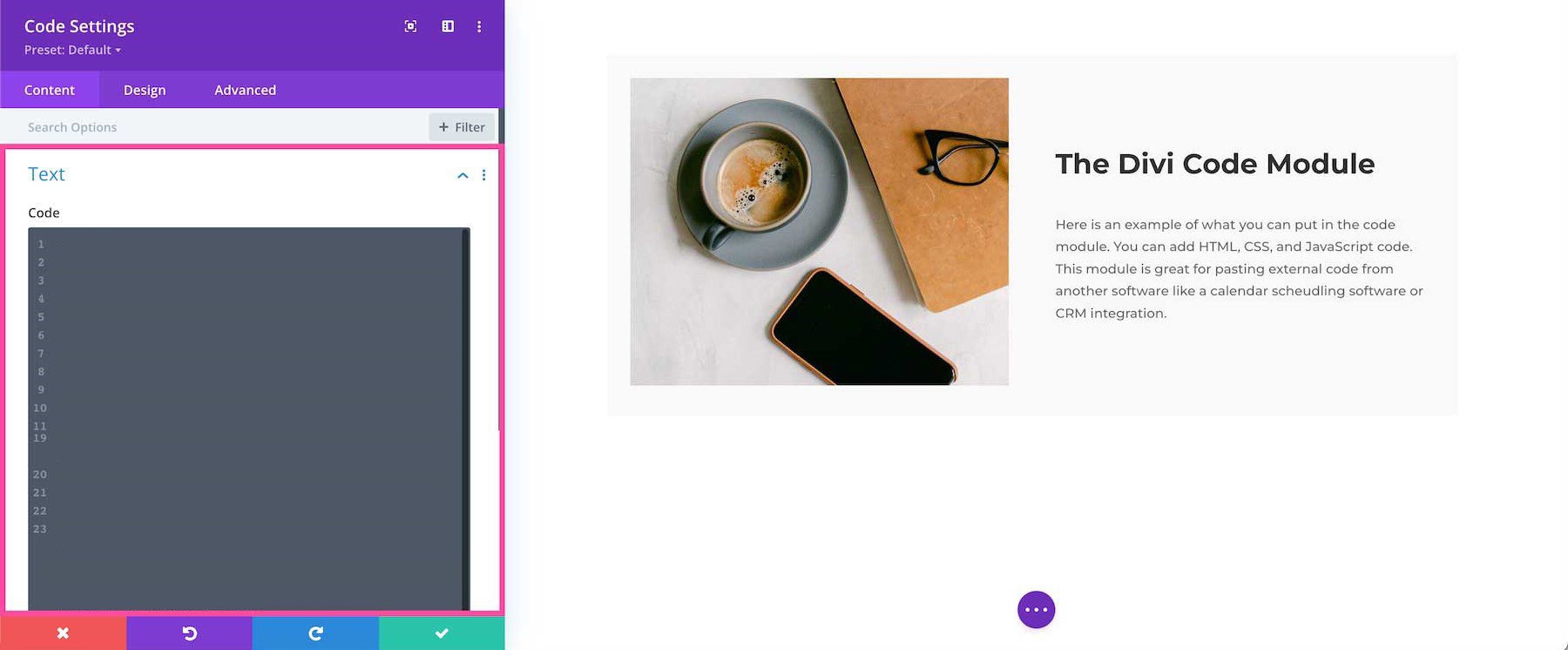 Divi-Code-Modul Mailchimp-Formular einbetten