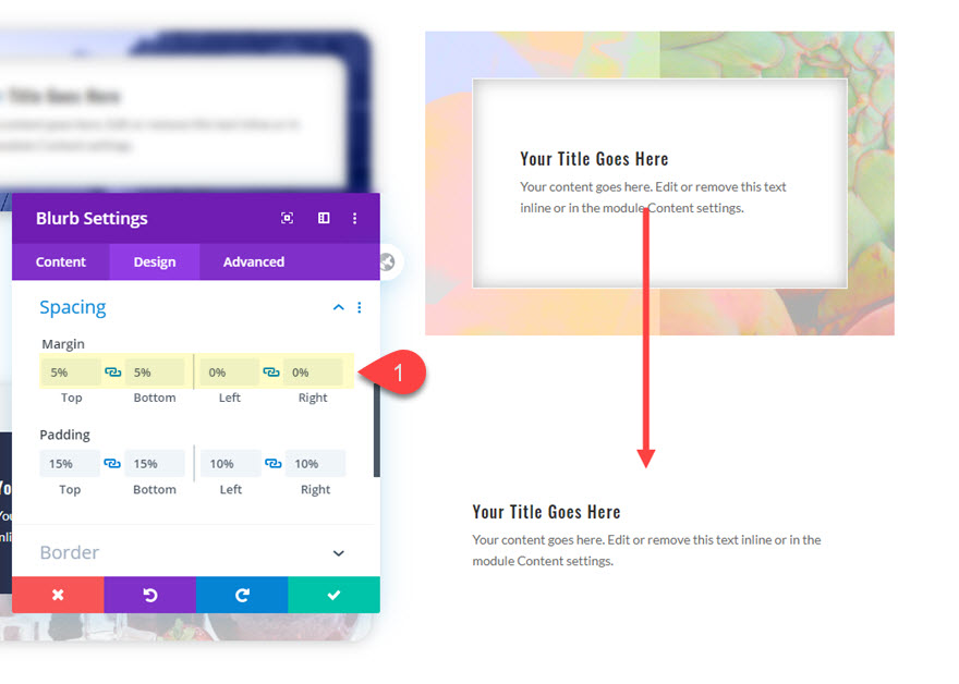 divi 화면 배경 이미지 경계 디자인