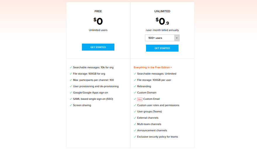 Zoho Cliq 팀 채팅 앱