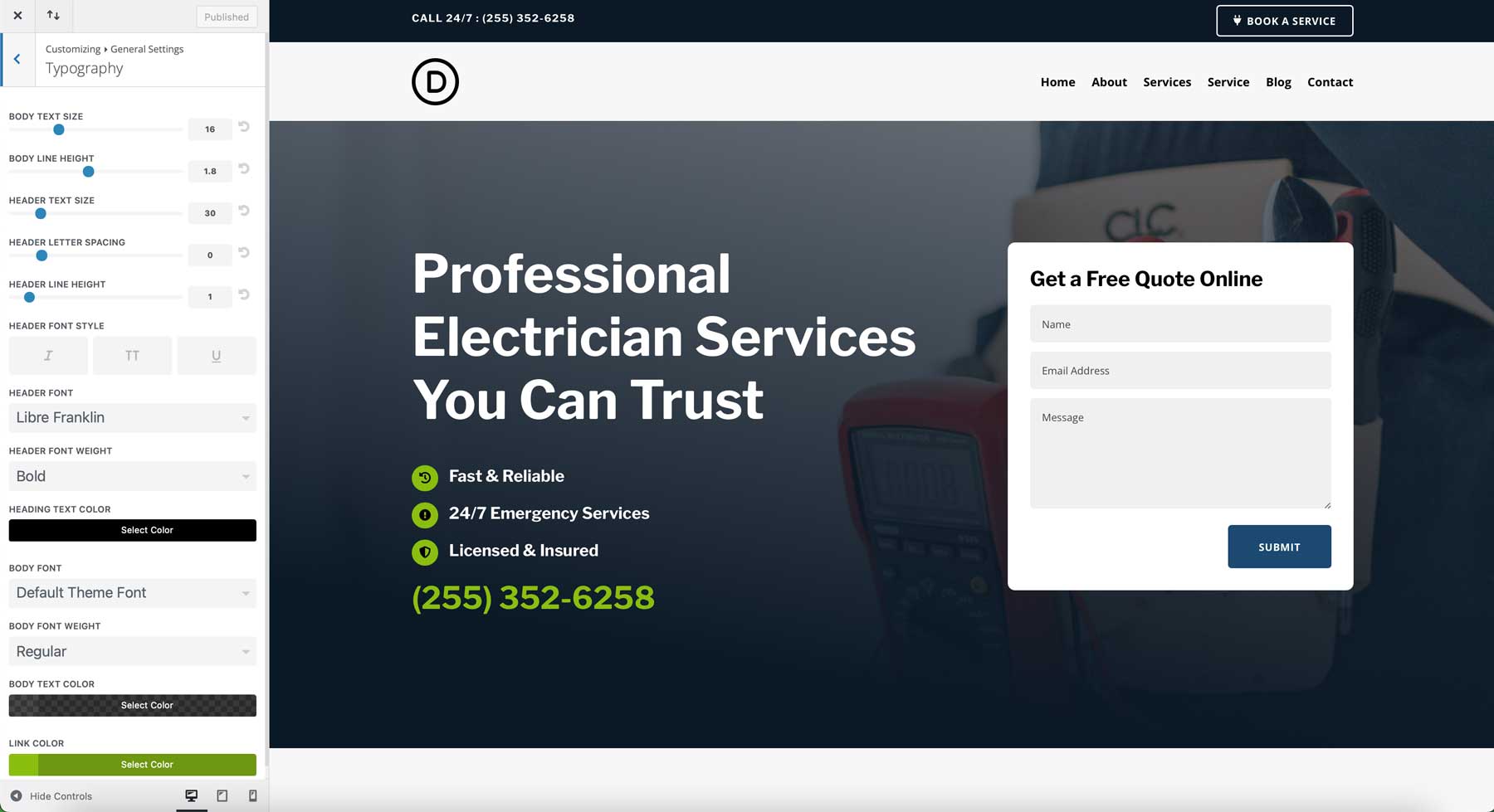 Divi 的电工入门网站