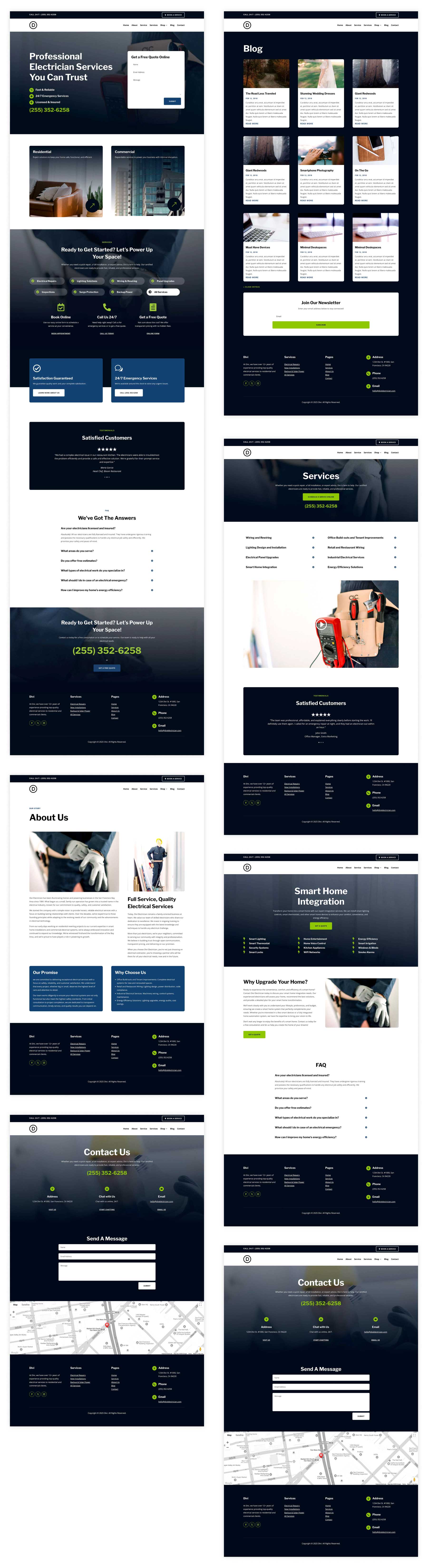 Divi 的电工入门网站