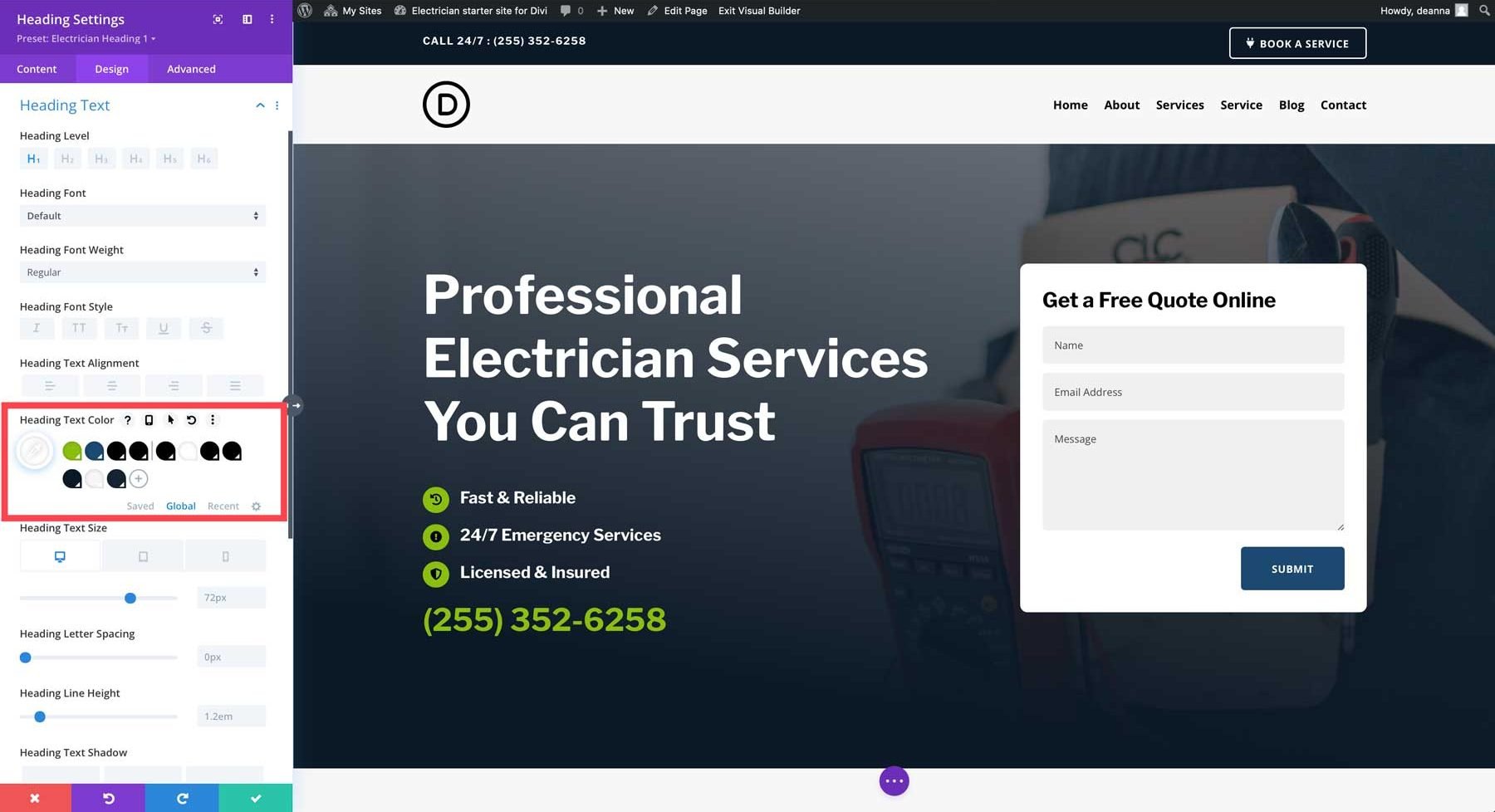 Divi 的电工入门网站