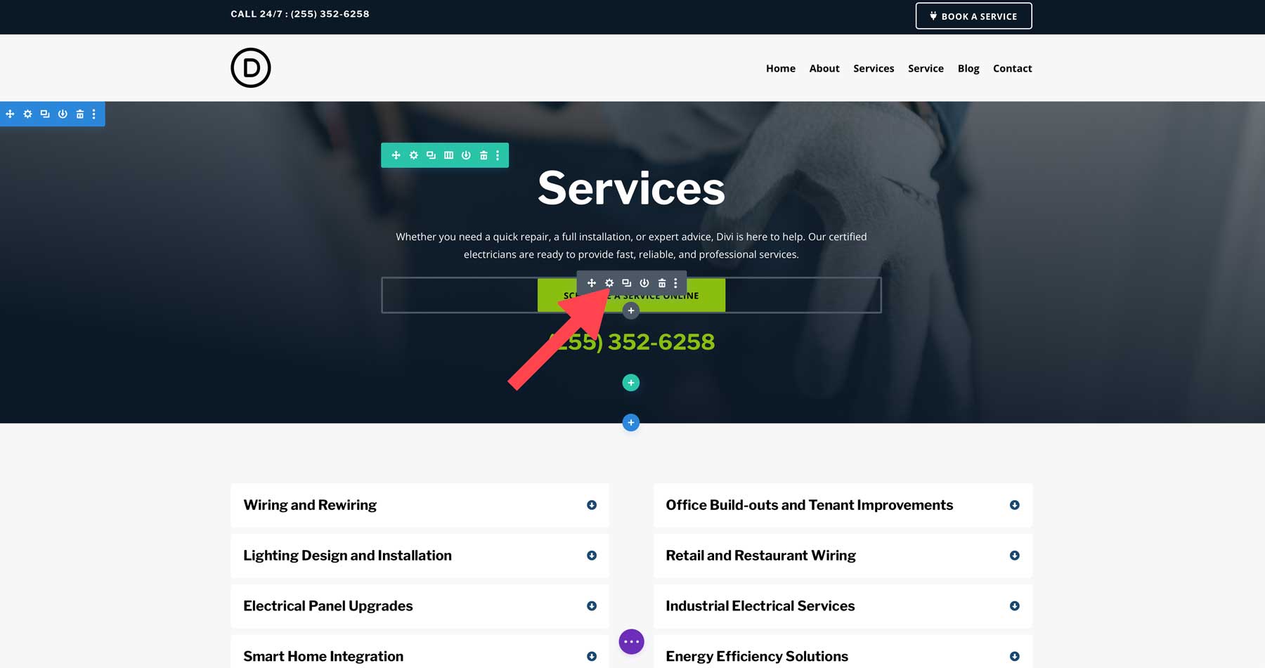 Divi 的电工入门网站