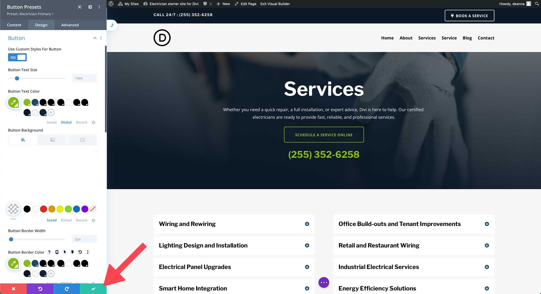 Divi 的电工入门网站