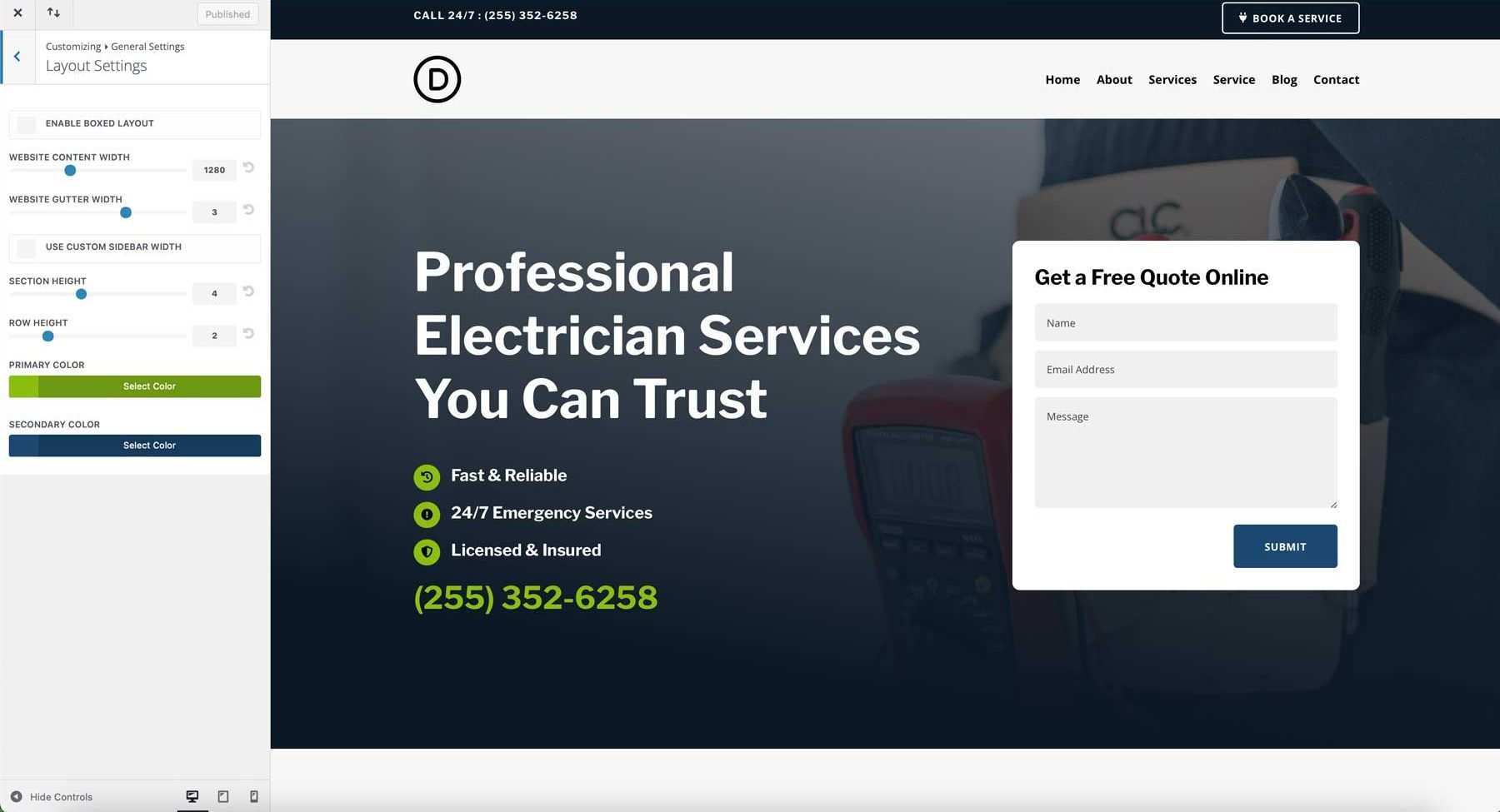Divi 的电工入门网站