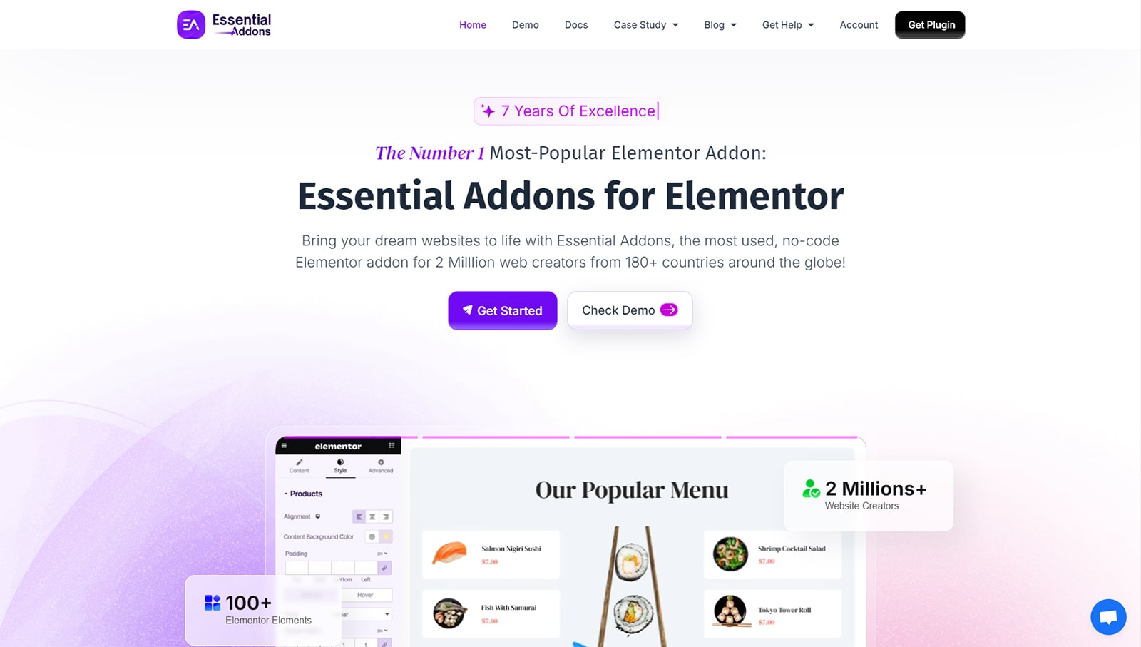 Représentation des modules complémentaires essentiels pour Elementor, un module complémentaire offrant parmi de nombreux autres outils divers widgets de carrousel Elementor avec plus de 2,5 000 modèles Elementor.
