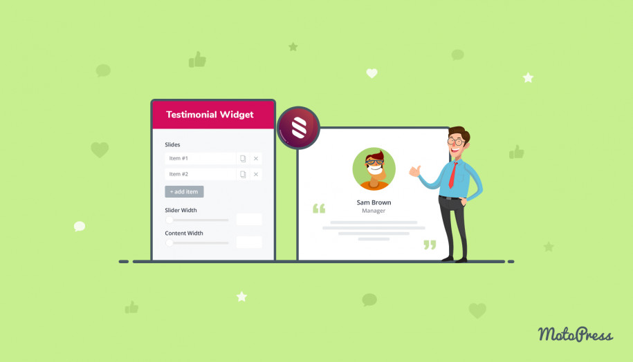 Widget de témoignage Elementor