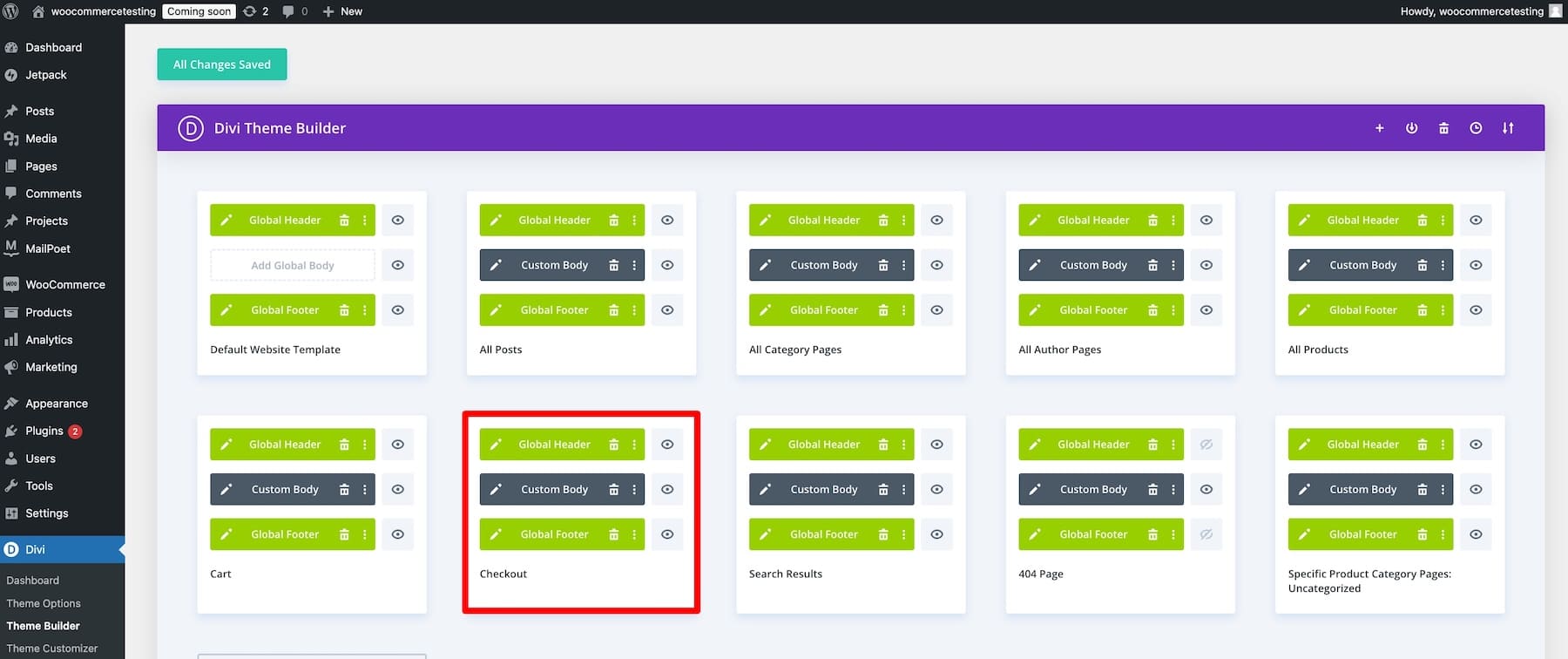 Zur Kasse mit dem Divi-Theme-Builder