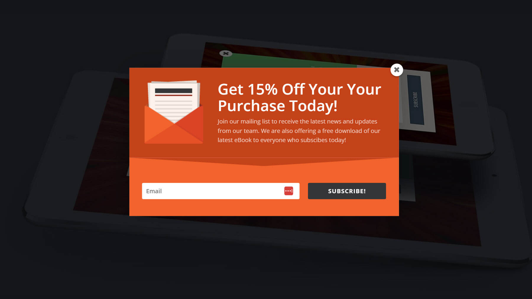 Bloom-Popup-Beispiel zur Anzeige auf einer Checkout-Seite
