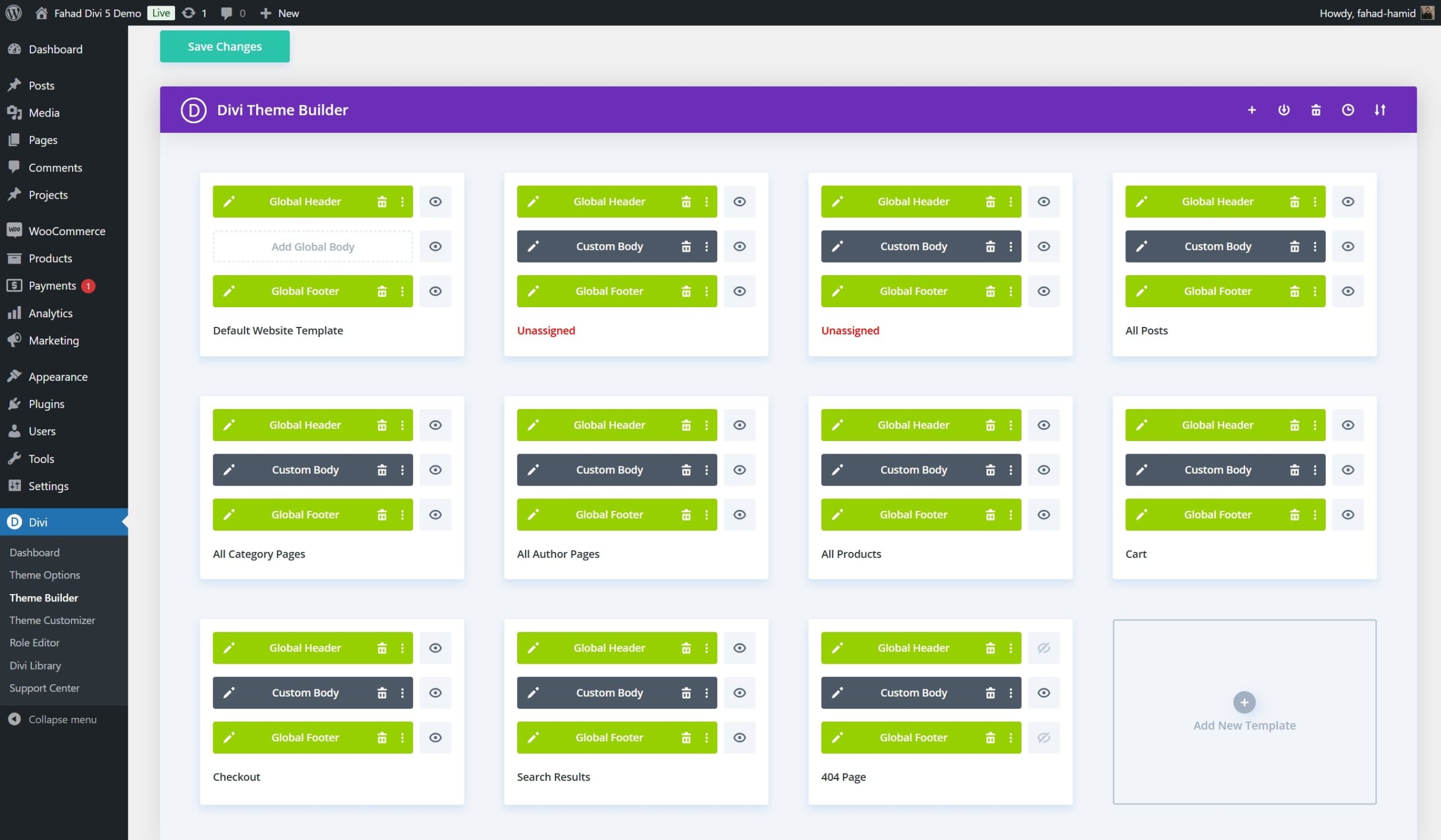Divi 主题生成器