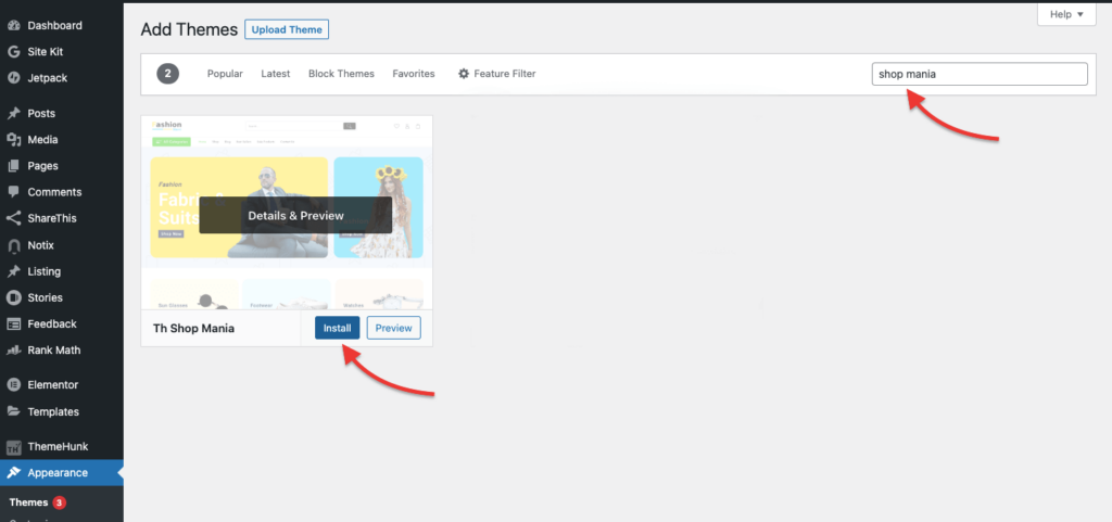 Jak stworzyć stronę internetową typu Flipkart w 2025 r. 3 install theme 703174
