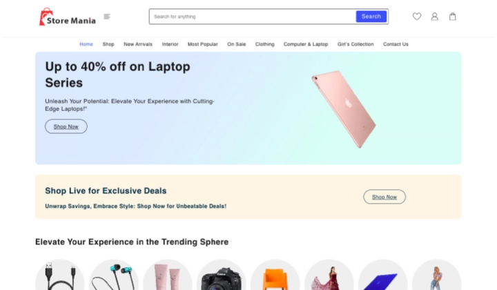 12 melhores modelos para sites WooCommerce em 2025 6 store mania 3 1408