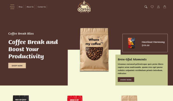 12 melhores modelos para sites WooCommerce em 2025 3 Coffee Store