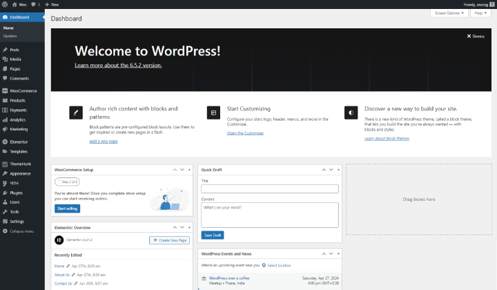 WooCommerce で割引を作成および管理して売上を伸ばす方法 1 Dashboard
