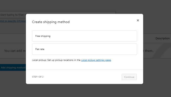 Comment configurer correctement les taux de taxe et les zones d'expédition WooCommerce 14 shipping method