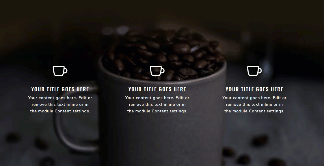 divi css parallax hover effects