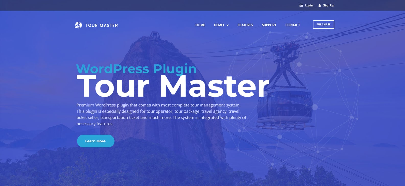 Imagen de Tour Master, un complemento de sitio web de viajes asequible para WordPress con un sistema de gestión de reservas de hoteles.