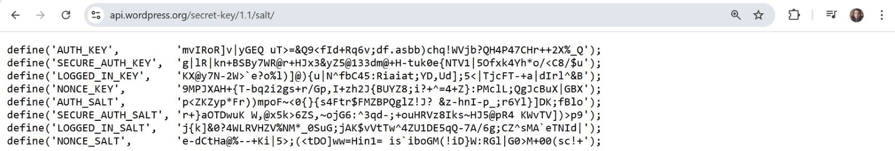 generatore di sale del database