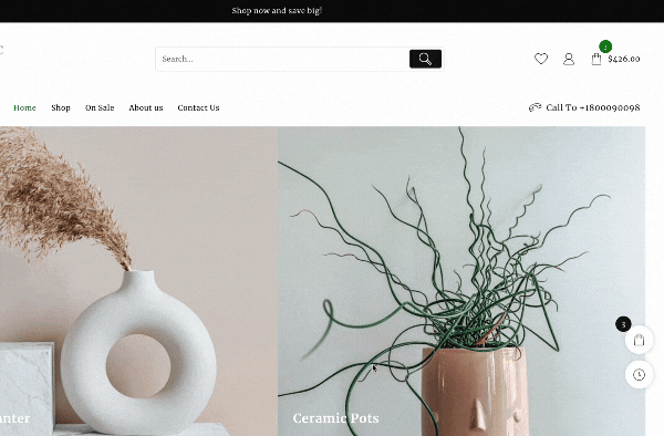 Nouveau modèle de site Web pour la boutique en céramique (installation en un clic) 8 ceramic cart 32
